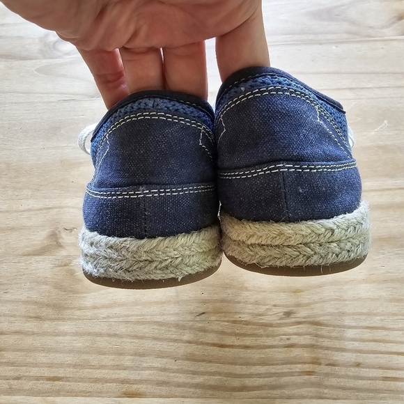 Clarks Narrative Azella Prosper Soft Cushion Blue Low Top Espadrille Sneakers - Picture 4 of 7
